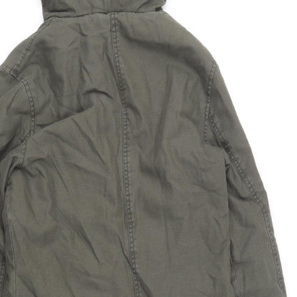 Kilah Womens Green Parka Coat Size S Zip