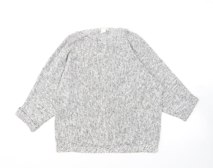Womens UK Size XS H&M Grey Pullover Jumper
