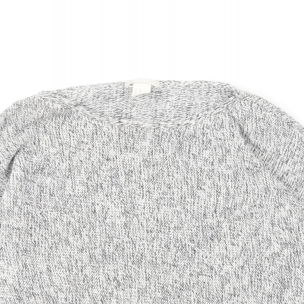 Womens UK Size XS H&M Grey Pullover Jumper