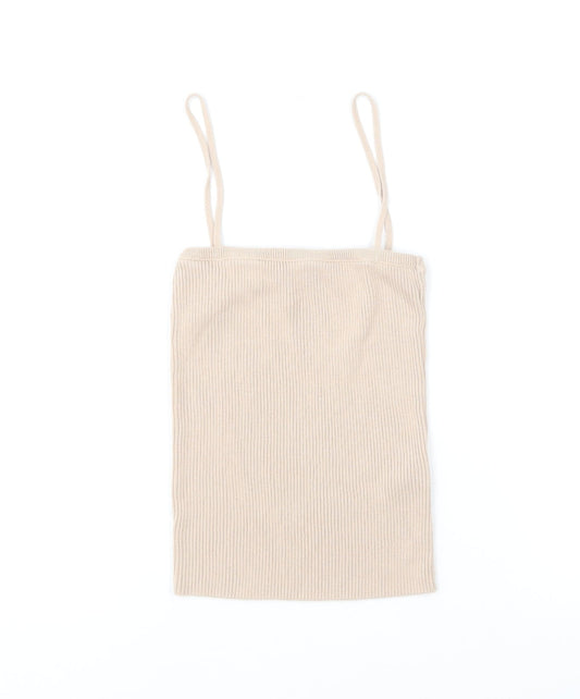 Womens UK Size 6 ASOS Brown Camisole T-Shirt