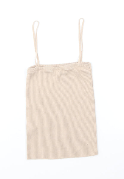 Womens UK Size 6 ASOS Brown Camisole T-Shirt