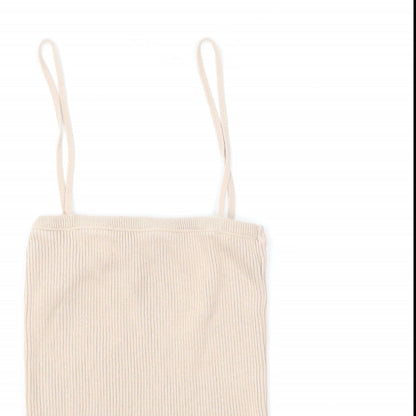 Womens UK Size 6 ASOS Brown Camisole T-Shirt
