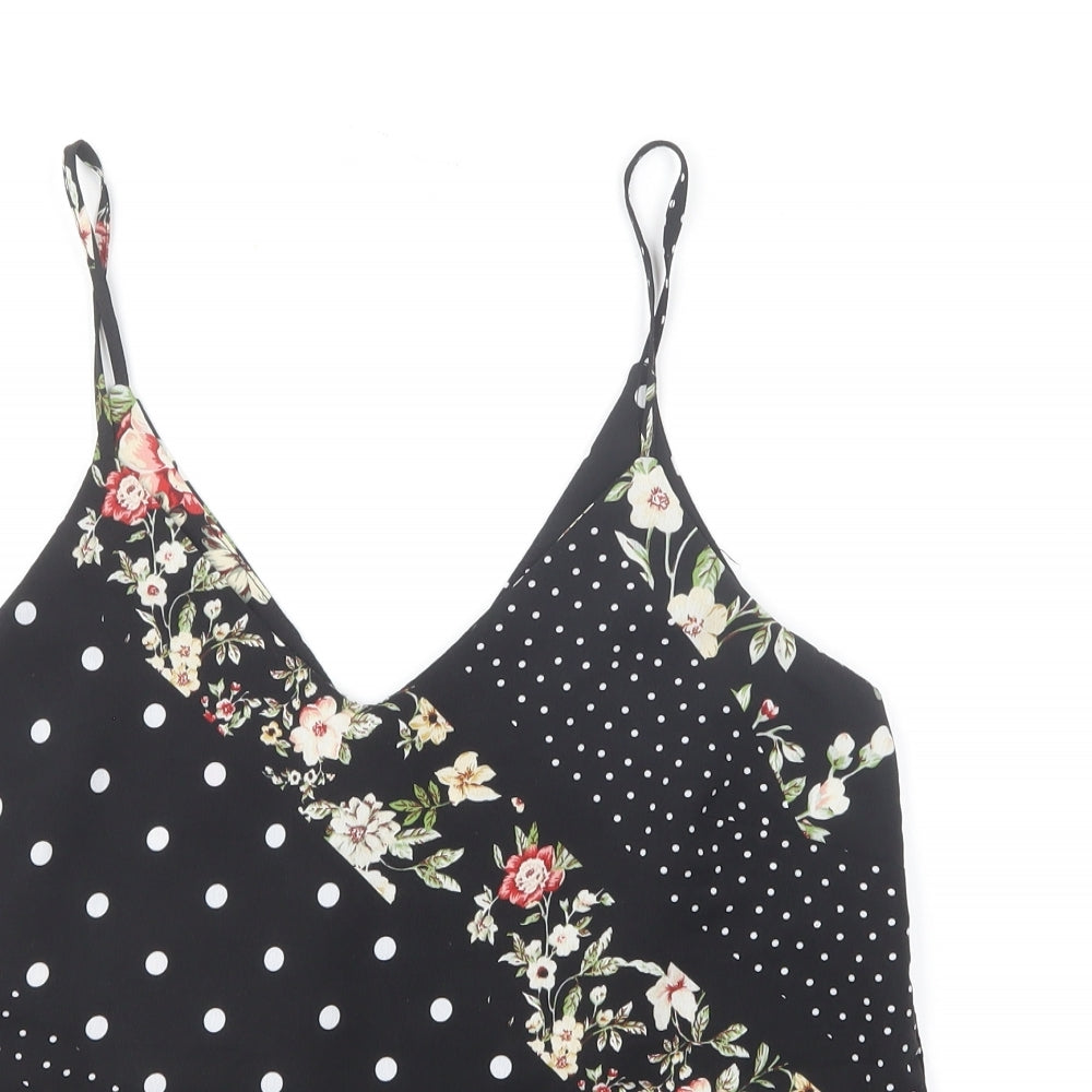 Womens UK Size 8 New Look Multicoloured Camisole T-Shirt