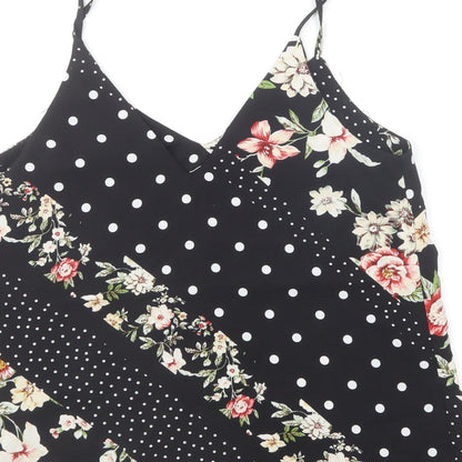 Womens UK Size 8 New Look Multicoloured Camisole T-Shirt