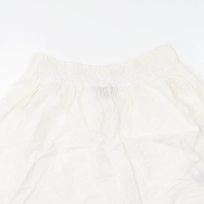 Womens UK Size 10 New Look White Basic Blouse