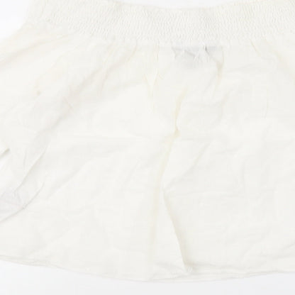 Womens UK Size 10 New Look White Basic Blouse