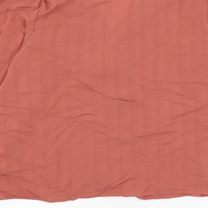 Womens UK Size XS Zara Pink Basic Button-Up