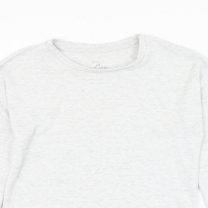 Primark Womens Grey Round Neck Polyester Pullover Jumper Size 6