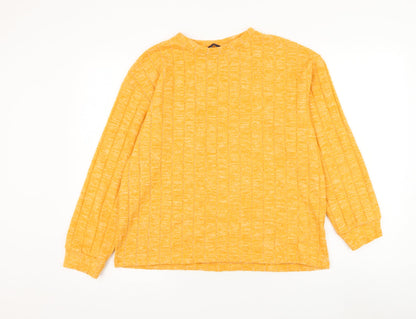 Womens UK Size 14 Marks and Spencer Orange Pullover Jumper