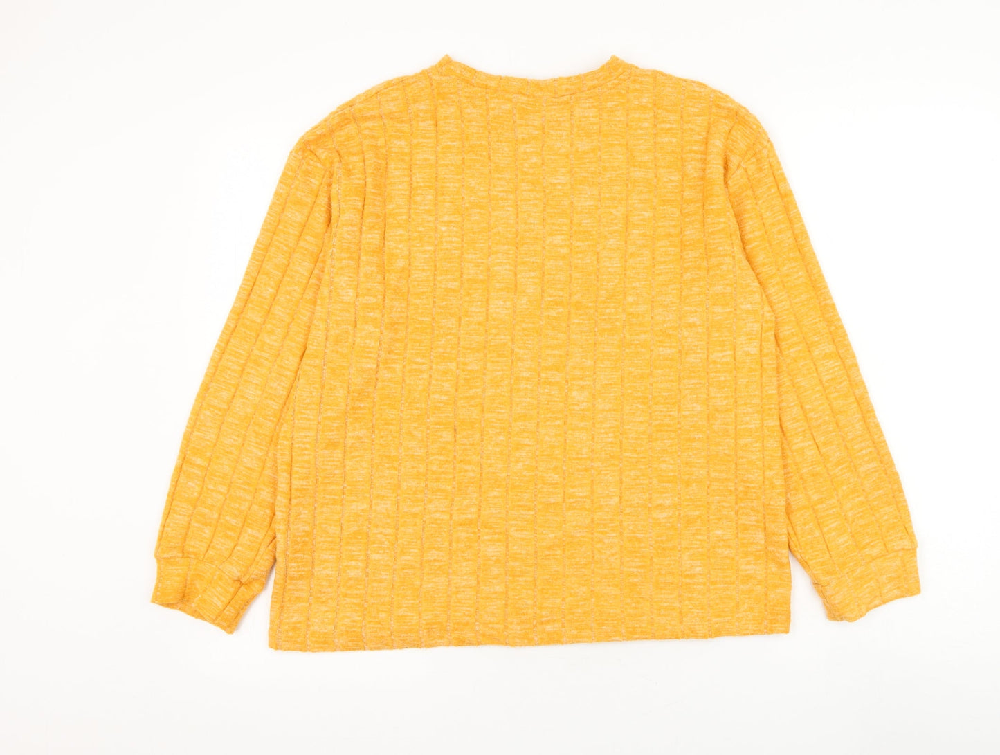 Womens UK Size 14 Marks and Spencer Orange Pullover Jumper