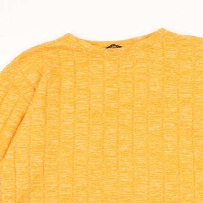 Womens UK Size 14 Marks and Spencer Orange Pullover Jumper
