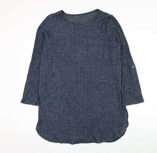 Womens UK Size L Preworn Blue Pullover Jumper