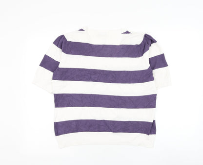 Womens UK Size L Planet White Pullover Jumper