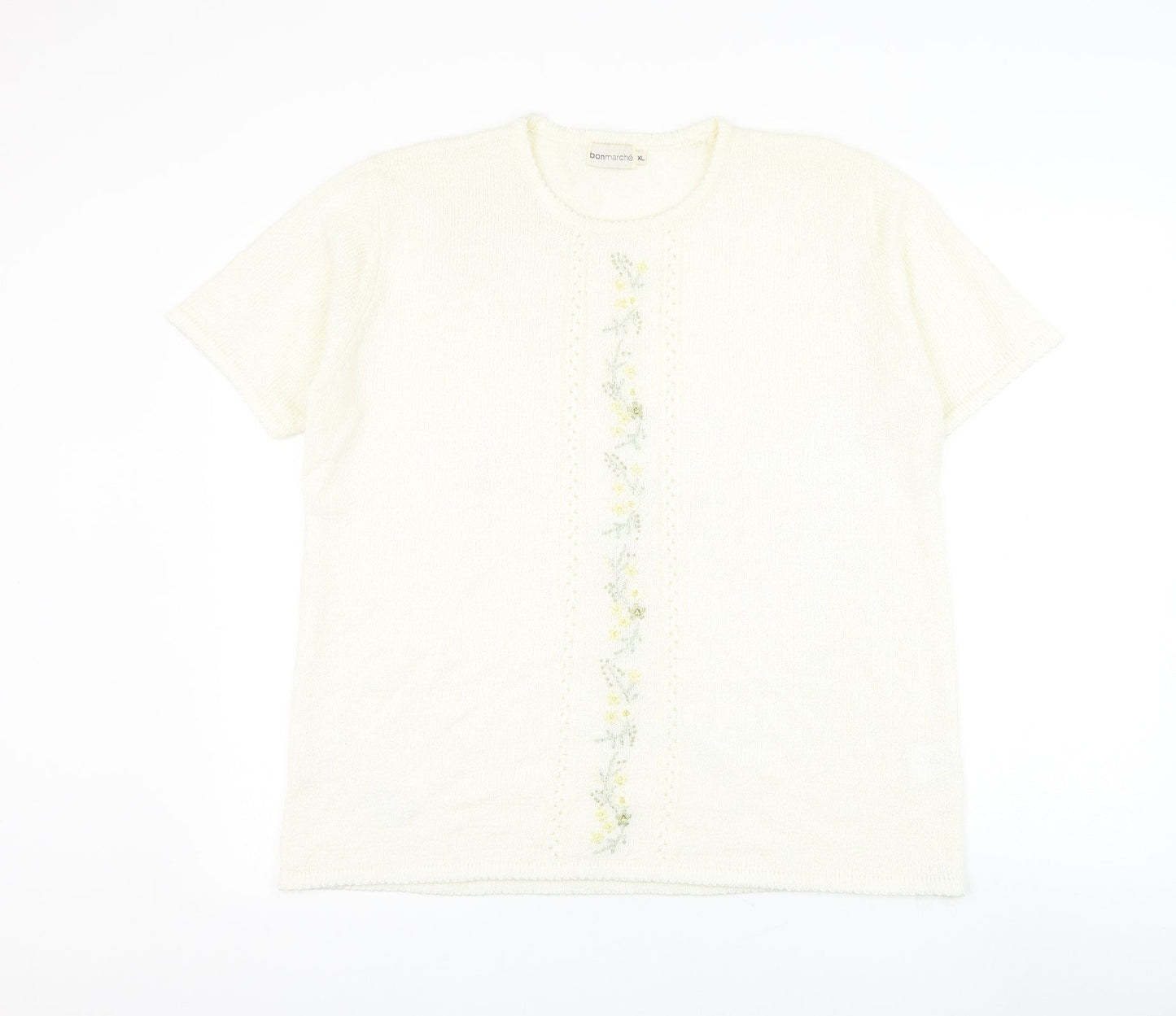 Womens UK Size XL Bonmarché Ivory Pullover Jumper