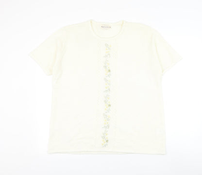 Womens UK Size XL Bonmarché Ivory Pullover Jumper