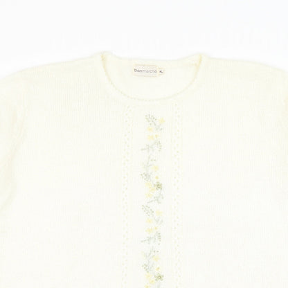 Womens UK Size XL Bonmarché Ivory Pullover Jumper