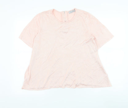 Womens UK Size 14 Marks and Spencer Pink Pullover Jumper