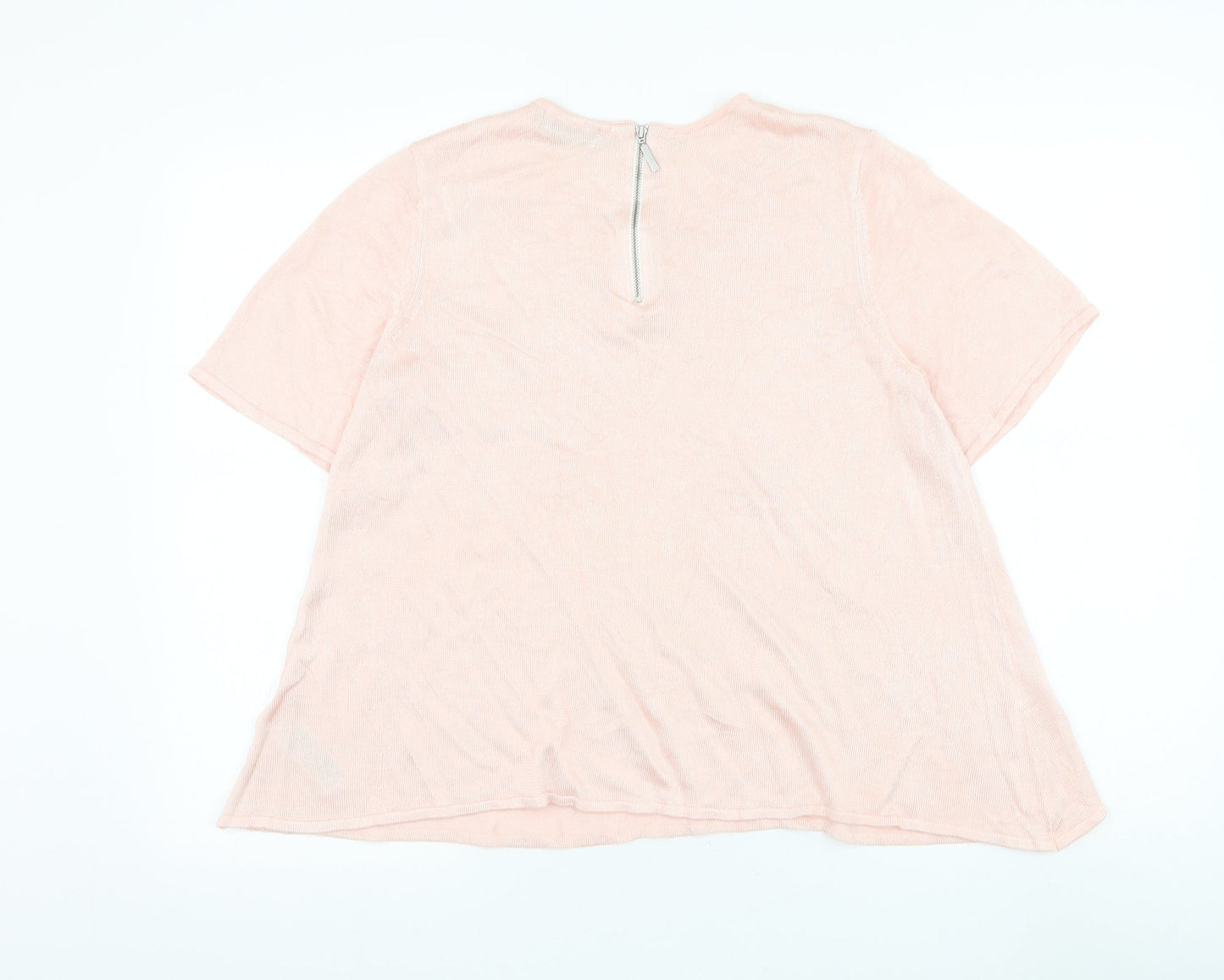 Womens UK Size 14 Marks and Spencer Pink Pullover Jumper