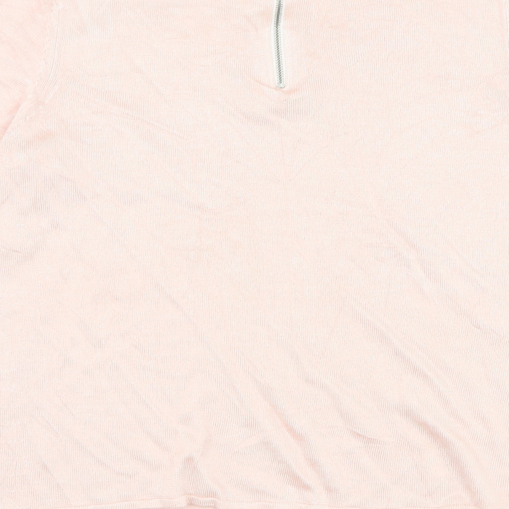 Womens UK Size 14 Marks and Spencer Pink Pullover Jumper