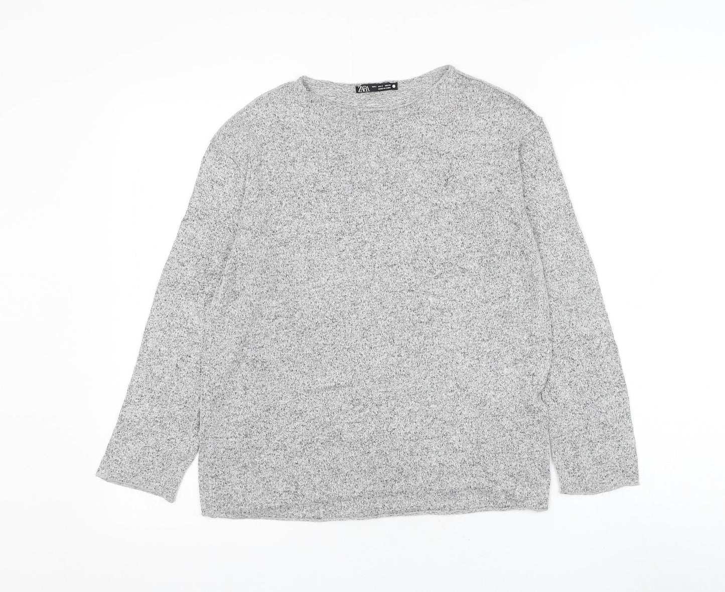 Womens UK Size S Zara Grey Pullover Jumper
