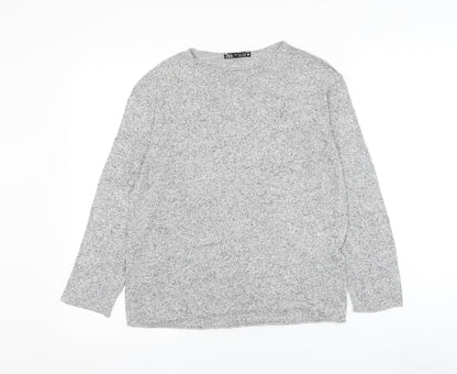 Womens UK Size S Zara Grey Pullover Jumper