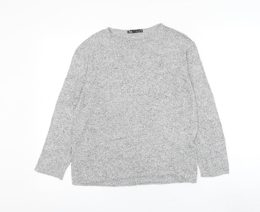Womens UK Size S Zara Grey Pullover Jumper