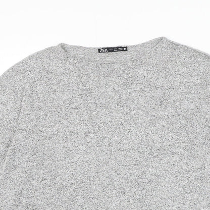 Womens UK Size S Zara Grey Pullover Jumper