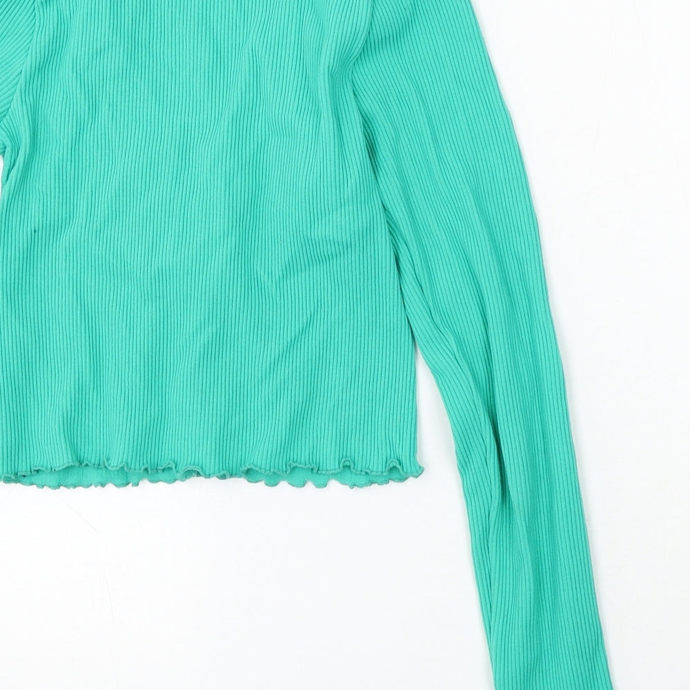 Womens UK Size XS Dunnes Stores Green Cardigan Jumper