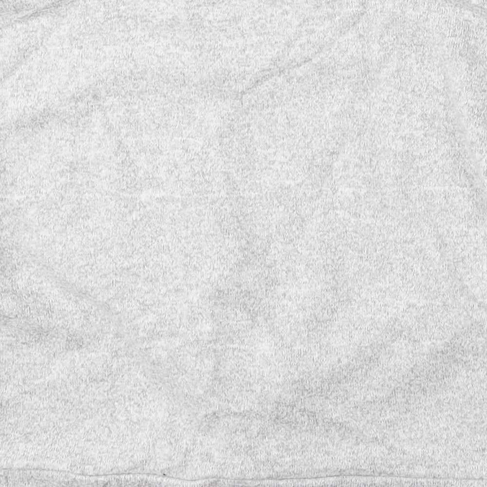Marks and Spencer Girls Grey Viscose Pullover Sweatshirt Size 7-8 Years
