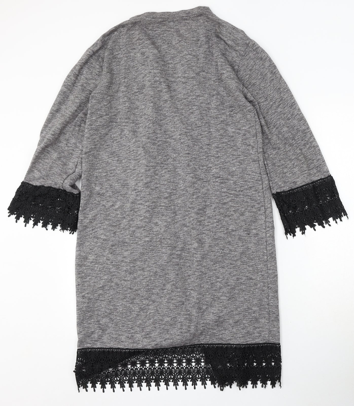 Hearts&Bows Womens Grey V-Neck Polyester Cardigan Jumper Size 10