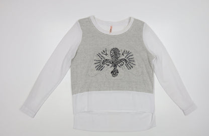 Womens UK Size M Sweewe White Basic Blouse
