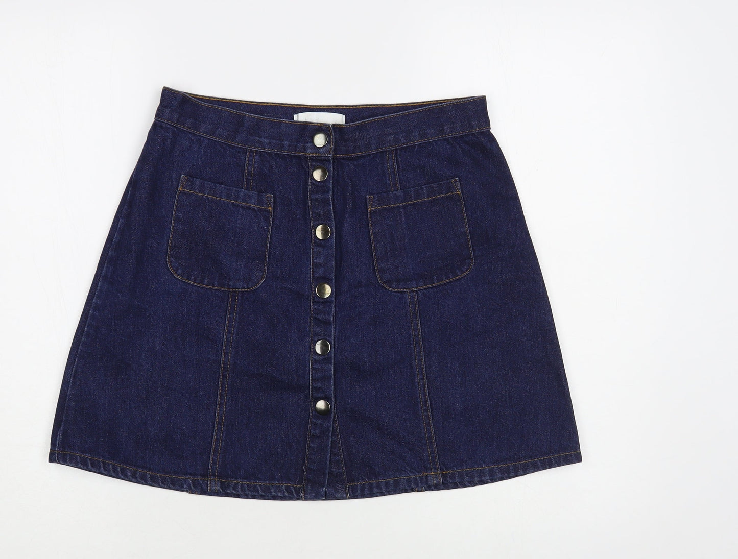 Womens UK Size S Cooperative Mini Denim Skirt