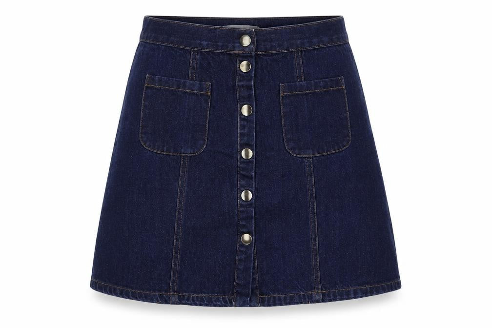 Womens UK Size S Cooperative Mini Denim Skirt
