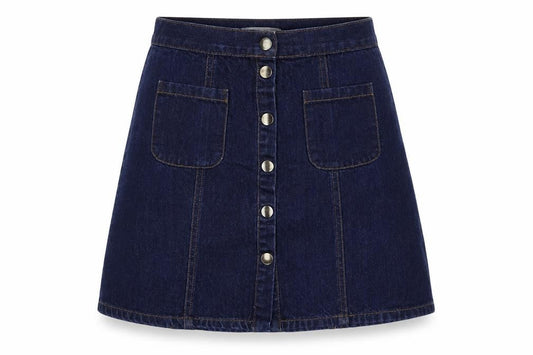 Womens UK Size S Cooperative Mini Denim Skirt