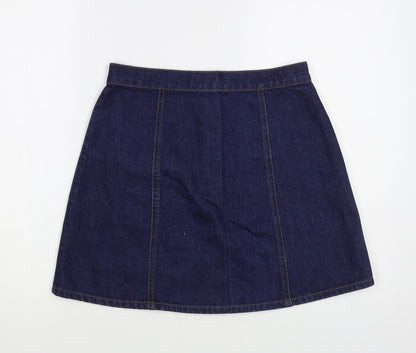 Womens UK Size S Cooperative Mini Denim Skirt