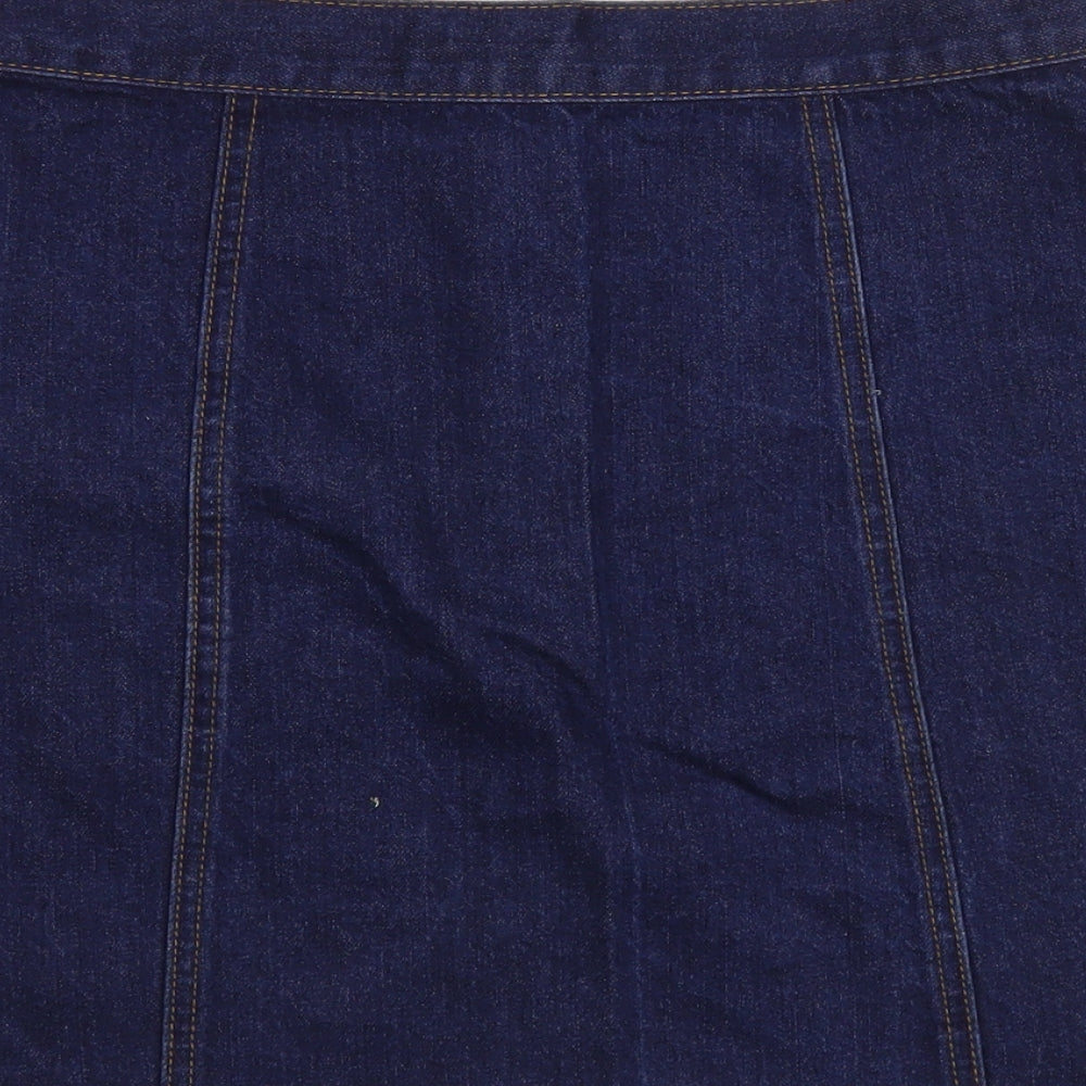 Womens UK Size S Cooperative Mini Denim Skirt