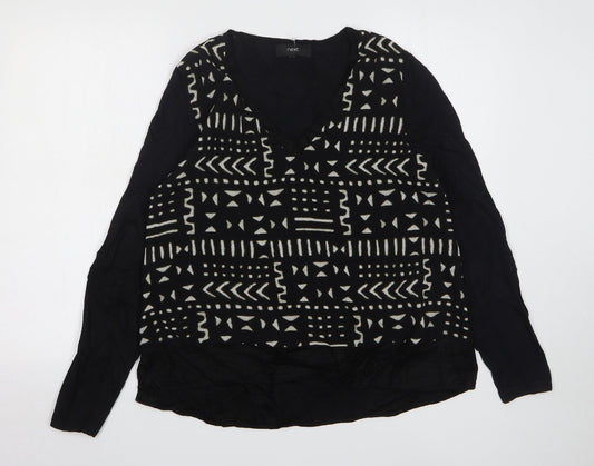 Womens UK Size 12 NEXT Black Pullover Jumper