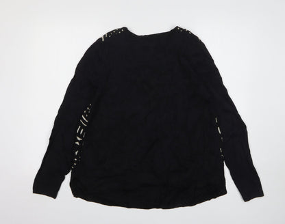 Womens UK Size 12 NEXT Black Pullover Jumper