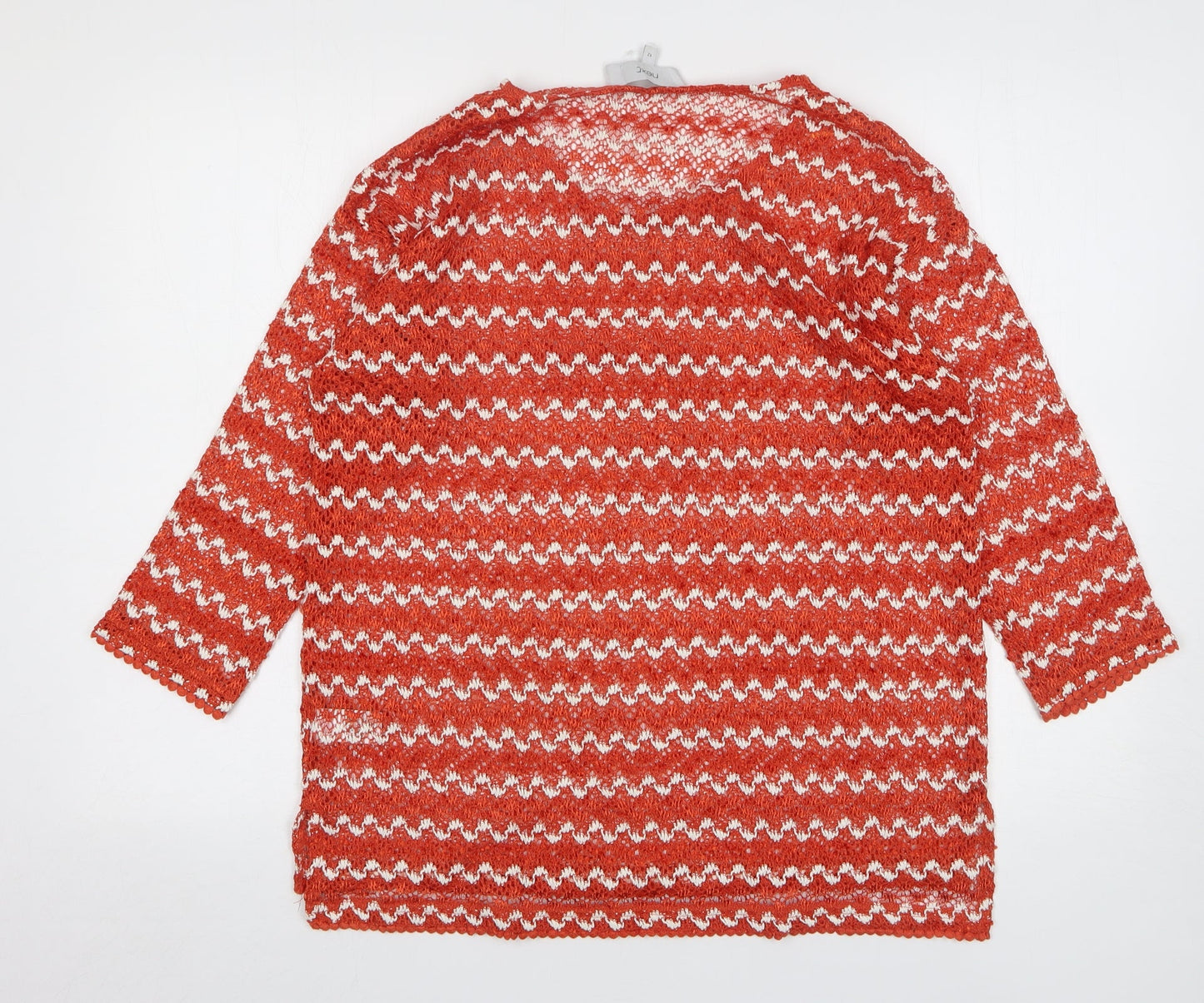Womens UK Size 12 NEXT Orange Pullover Jumper