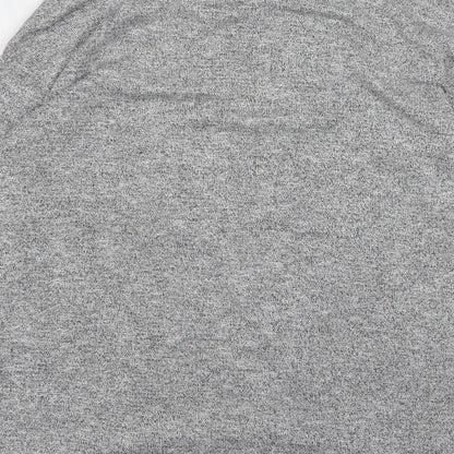 TU Womens Grey Round Neck Viscose Pullover Jumper Size 10