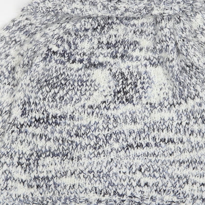 Apricot Womens Blue Roll Neck Acrylic Pullover Jumper Size 10