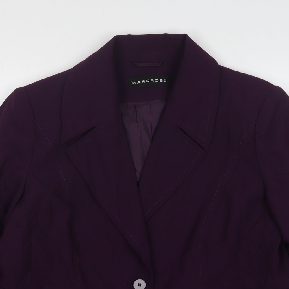 Womens UK Size 16 Wardrobe Regular Purple Suit Jacket