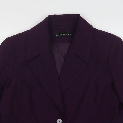 Womens UK Size 16 Wardrobe Regular Purple Suit Jacket