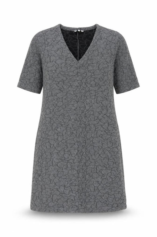 Sandwich Womens Grey Polyester A-Line Size M V-Neck Pullover
