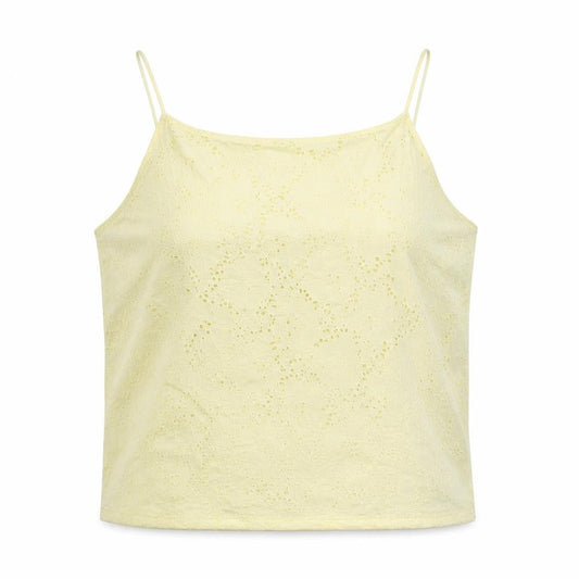 Womens UK Size XL Primark Yellow Camisole T-Shirt