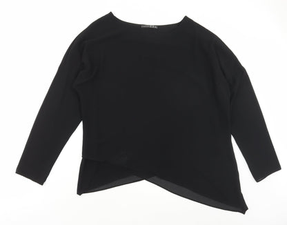 Womens UK Size 16 Atmosphere Black Basic Blouse