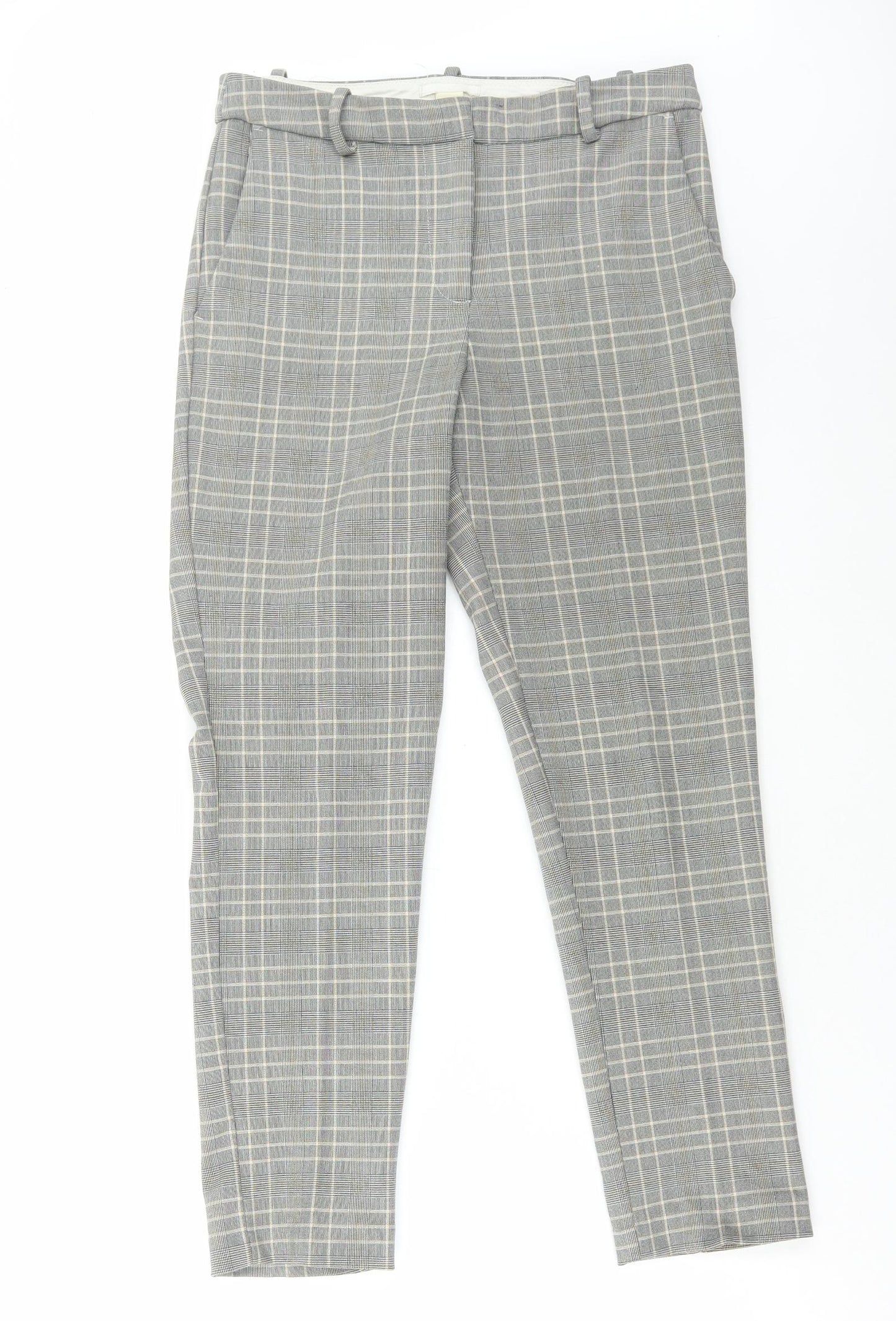 Womens UK Size 10 H&M Regular Fit  Grey Trousers