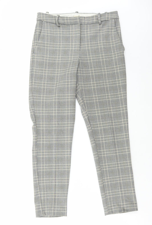 Womens UK Size 10 H&M Regular Fit  Grey Trousers
