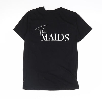 B&C Womens Black 100% Cotton Basic T-Shirt Size S Crew Neck - The Maids