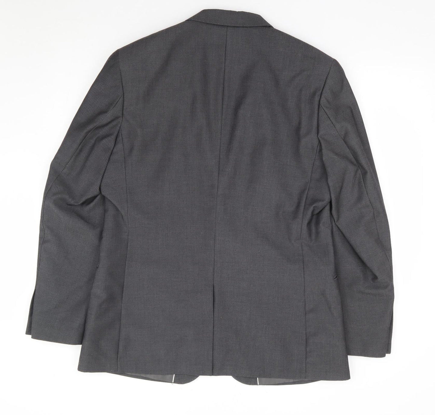 F&F Mens Grey Polyester Jacket Suit Jacket Size 42